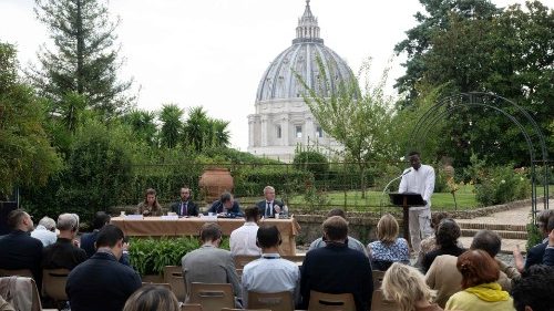 A press conference in the Vatican for the publication of Laudate Deum