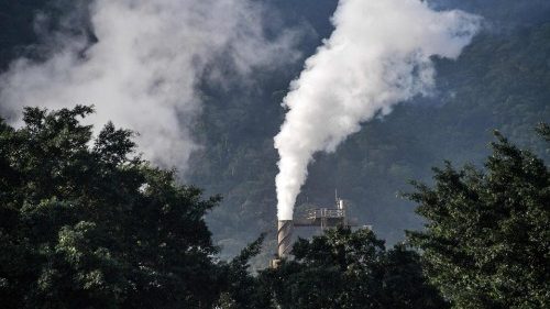 Factory chimney smoke rises from an industrial complex in Brazil where emissions have surged returning to the levels of 15 years ago