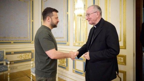 Cardinal Parolin and President Zelensky