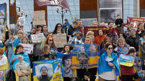 Rally in Kyiv calls for return of Ukrainian prisoners of war