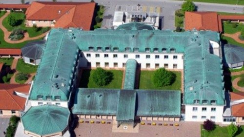 Una veduta aerea dei Giardini Terapeutici e del Centro Casa Madre Teresa di Calcutta di Padova