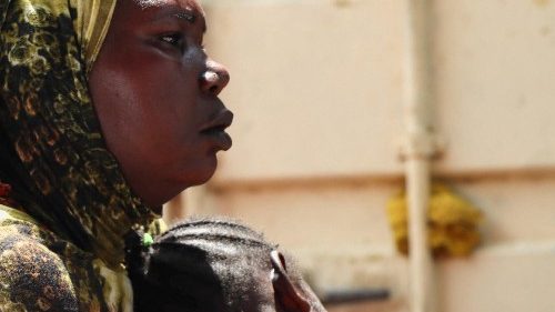 Una donna sudanese rifugiata