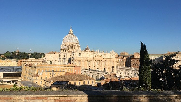 Veduta della basilica di San Pietro, in Vaticano