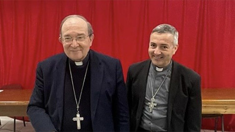 Il cardinale Giuseppe Petrocchi e l'arcivescovo Antonio D'Angelo 