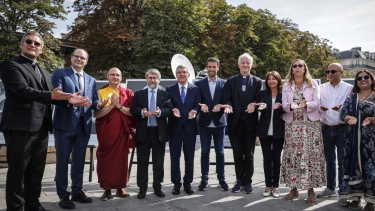 Gruppenfoto beim Friedenstreffen